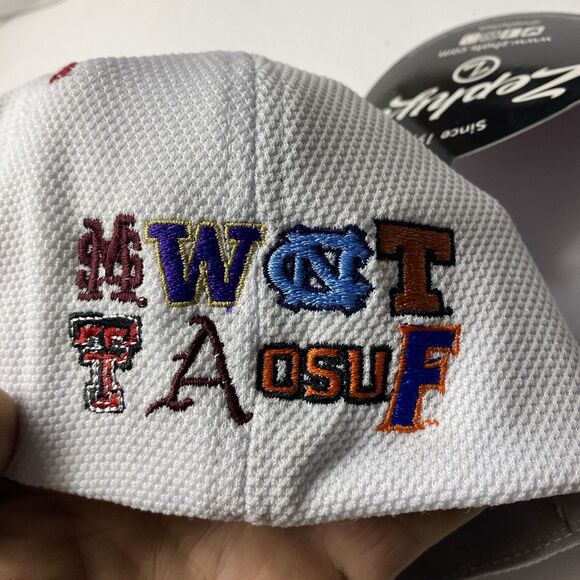 2018 College World Series Zephyr 6 Panel Stretch Baseball Cap Hat Adult Size Xl - Picture 2 of 5
